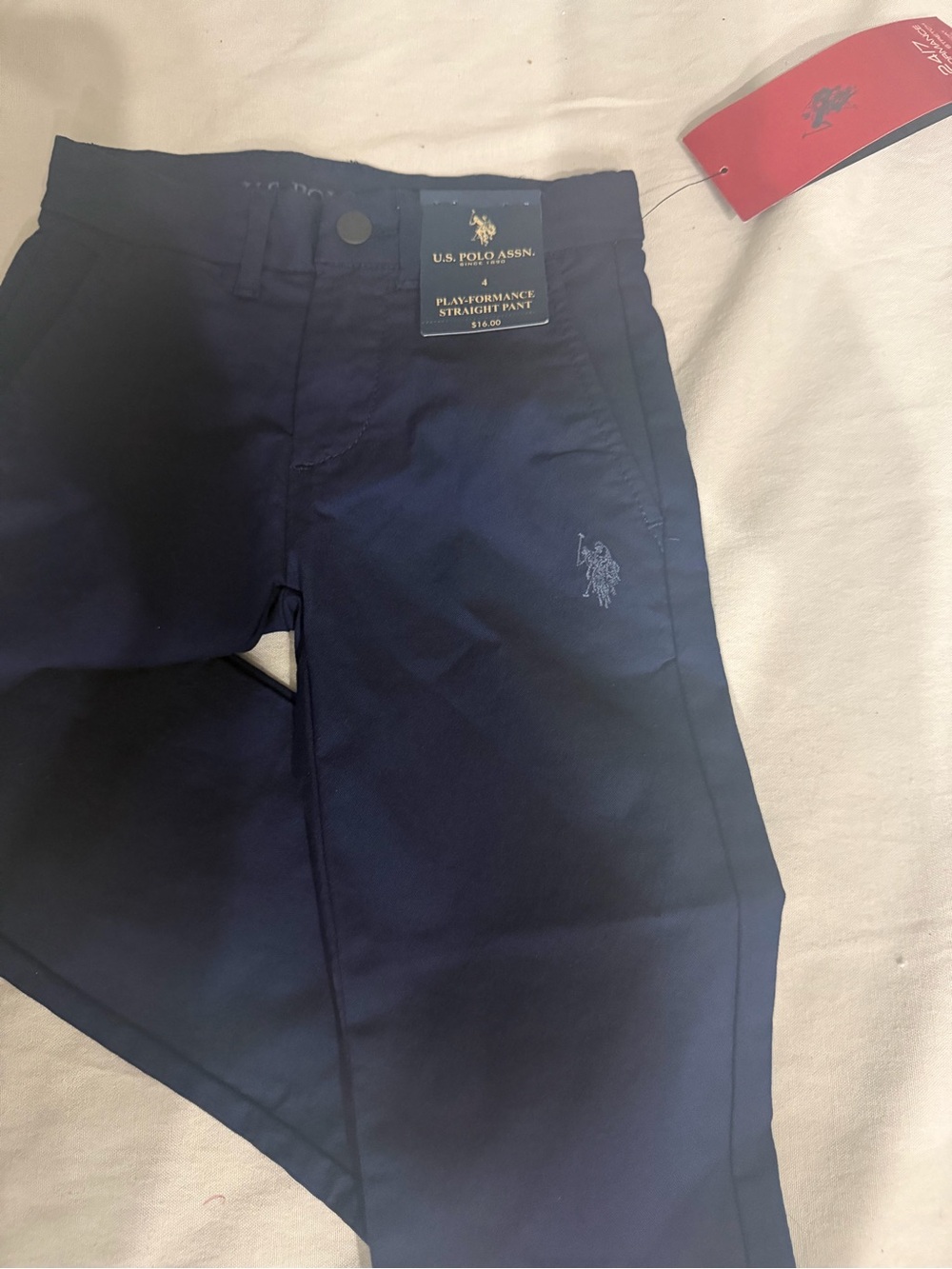 U.S. Polo Assn. Men's Navy Slim Straight Jeans - Picture 3 of 4